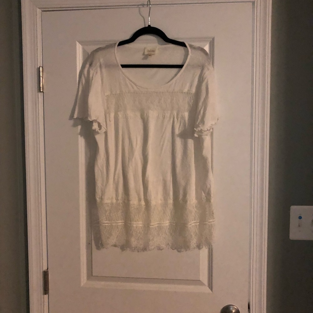 Deletta Lace Detail Tee Shirt